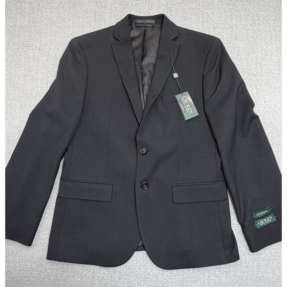 Lauren Ralph Lauren Youth Black Blazer Jacket Size 16R Poly Rayon Suit Separate
